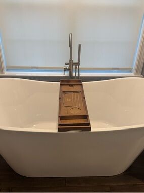ROYAL CRAFT WOOD Luxury Premium Adjustable Bathtub Tray Caddy
